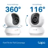 TP-LINK Tapo C250 PTZ 8MP 4K namų apsaugos Wi-Fi kamera su AI ir naktiniu matymu