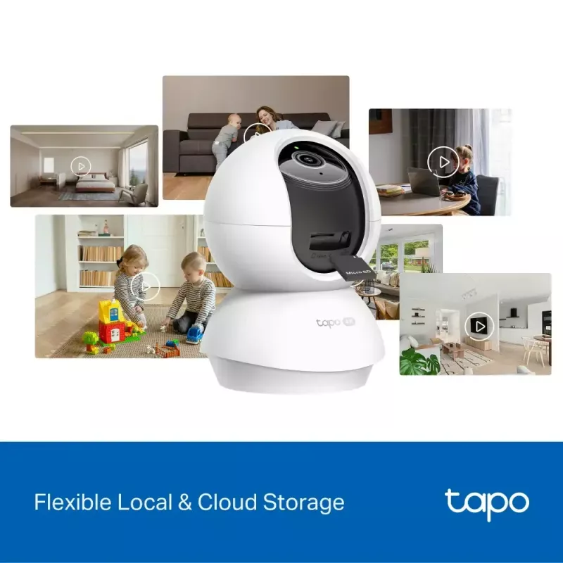 TP-LINK Tapo C250 PTZ 8MP 4K namų apsaugos Wi-Fi kamera su AI ir naktiniu matymu