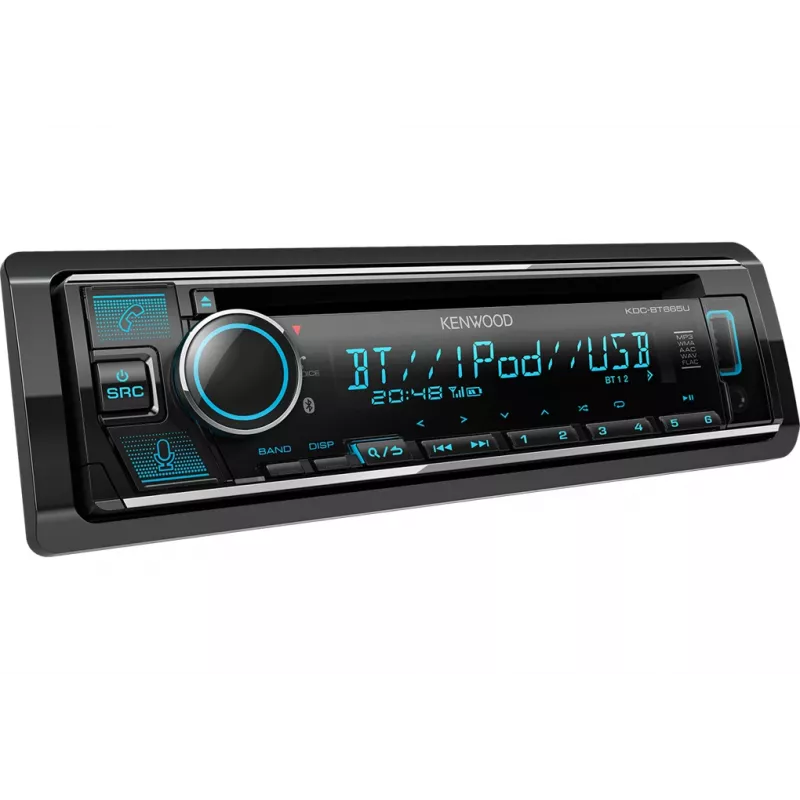 Kenwood KDC-BT665U automagnetola juoda 200 W Bluetooth