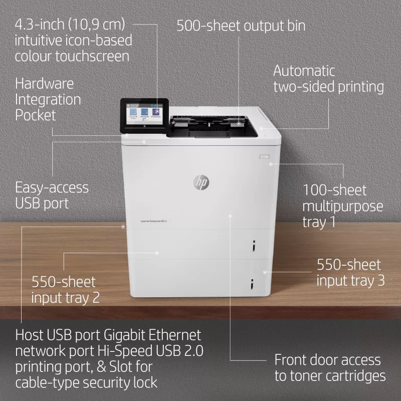 Spaustuvas HP LaserJet Enterprise M612dn Laser White