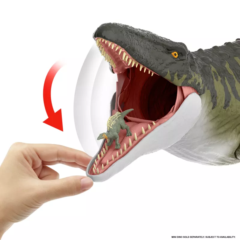 Jurassic World Rebirth Super Colossal Mosasaurus veiksmo figūrėlė, dinozaurų žaislas