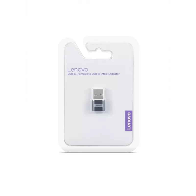 Lenovo 4X91C99226 keitiklis USB-C (moteriškas) į USB-A (vyriškas), juodas