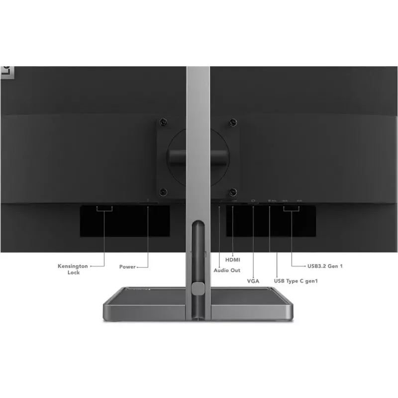 LED monitorius Lenovo L27M-30, 27 colių, Full HD, IPS, 6 ms, 250 cd/m², USB 3.2, garsiakalbiai, VESA, sidabrinis/juodas