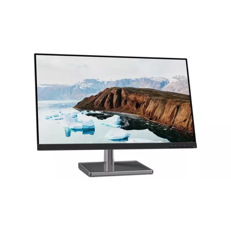 LED monitorius Lenovo L27M-30, 27 colių, Full HD, IPS, 6 ms, 250 cd/m², USB 3.2, garsiakalbiai, VESA, sidabrinis/juodas