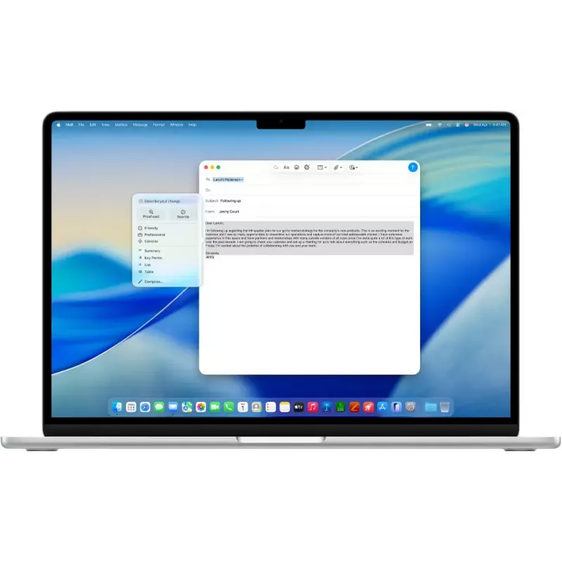 Nešiojamas kompiuteris Apple MacBook Air M5 15,3 colių (38,9 cm) 16 GB RAM 512 GB SSD Wi‑Fi 7 macOS Tahoe Navy
