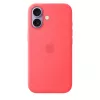 Silicone dėklas su MagSafe, skirtas Apple iPhone 17 — Bright Guava, tinka 6,3 colio (16 cm) ekranui