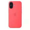 Silicone dėklas su MagSafe, skirtas Apple iPhone 17 — Bright Guava, tinka 6,3 colio (16 cm) ekranui
