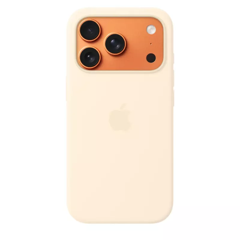 Silicone Dėklas su MagSafe Apple iPhone 17 Pro — Vanilė, tinka 16 cm (6,3 colio) ekranui