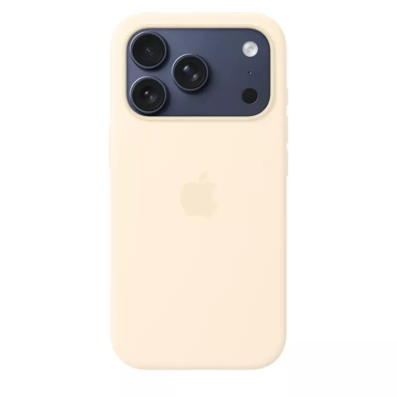 Silicone Dėklas su MagSafe Apple iPhone 17 Pro — Vanilė, tinka 16 cm (6,3 colio) ekranui