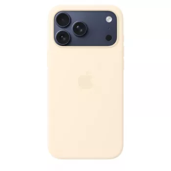 Silicone Dėklas su MagSafe Apple iPhone 17 Pro Max Vanilla, tinka 17,5 cm (6,9 colio) ekranui