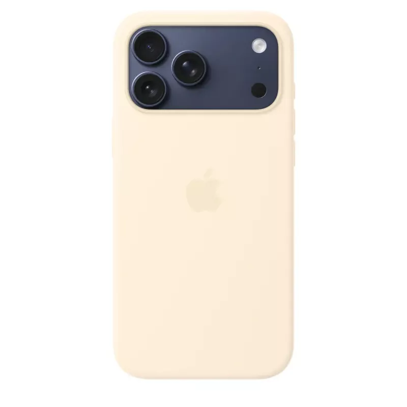 Silicone Dėklas su MagSafe Apple iPhone 17 Pro Max Vanilla, tinka 17,5 cm (6,9 colio) ekranui