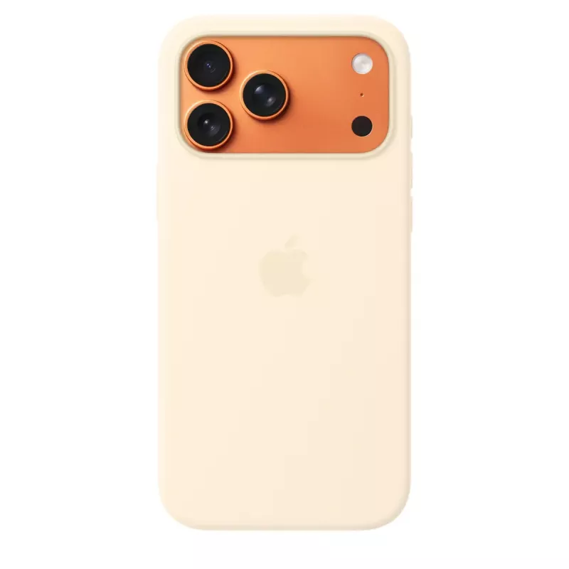 Silicone Dėklas su MagSafe Apple iPhone 17 Pro Max Vanilla, tinka 17,5 cm (6,9 colio) ekranui