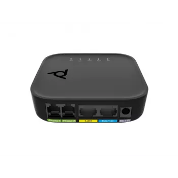 Balso prievado adapteris POLY ATA 402 2FXS VoIP adapteris su Open SIP, G.711/OPUS, DC maitinimas, 100–240 V AC įėjimas