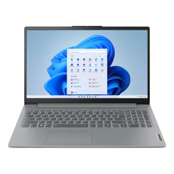Nešiojamas kompiuteris Lenovo IdeaPad Slim 3 15AMN8 AMD Ryzen™ 3 7320U 39,6 cm (15,6 colio) Full HD 8 GB LPDDR5-SDRAM 512 GB SSD Wi-Fi 6 (802.11ax) Windows 11 Home Pilka