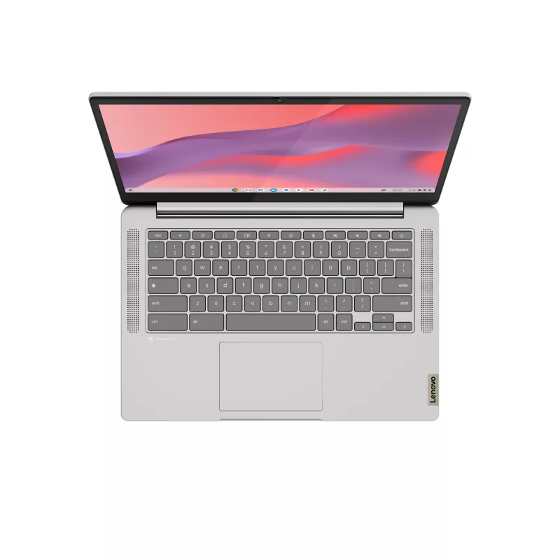 Lenovo IdeaPad Slim 3 Chrome 14M868 MediaTek Kompanio 520 Chromebook 35,6 cm (14 colių) Full HD 4 GB LPDDR4x-SDRAM 128 GB eMMC Wi-Fi 6 (802.11ax) ChromeOS Pilka