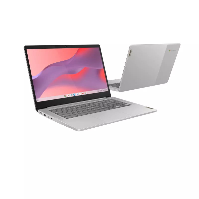 Lenovo IdeaPad Slim 3 Chrome 14M868 MediaTek Kompanio 520 Chromebook 35,6 cm (14 colių) Full HD 4 GB LPDDR4x-SDRAM 128 GB eMMC Wi-Fi 6 (802.11ax) ChromeOS Pilka
