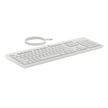 HP 225 laidinis pelės ir klaviatūros rinkinys, pilno dydžio (100%), USB, balta, pelė įtraukta