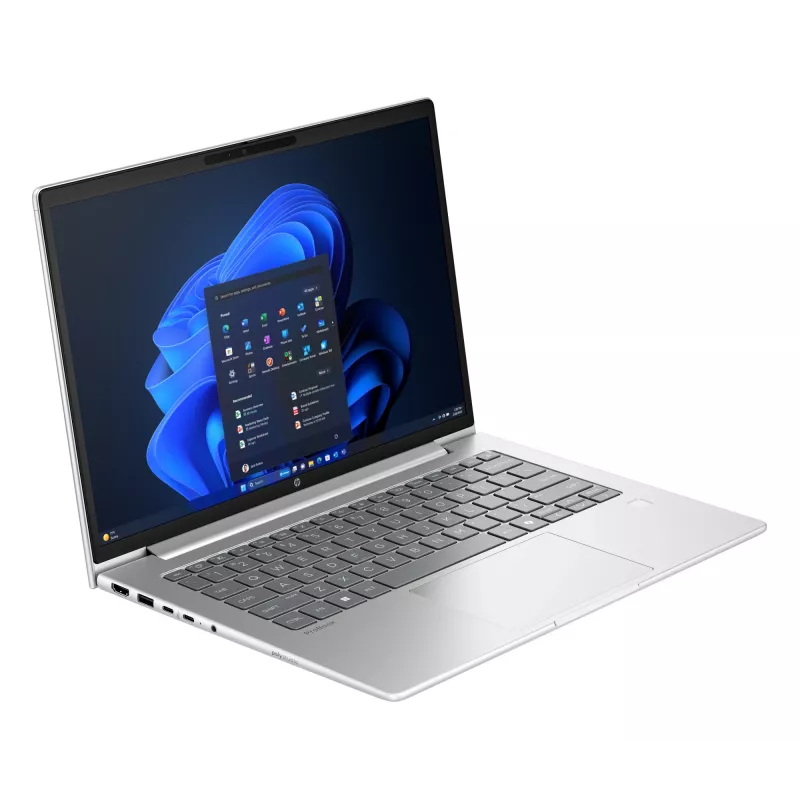 HP ProBook 4 G1iR nešiojamas kompiuteris su Intel Core 5 120U procesoriumi, 35,6 cm (14 colių) WUXGA ekranu, 16 GB DDR5-SDRAM, Wi-Fi 6E (802.11ax) ir Windows 11 Pro, sidabrinis