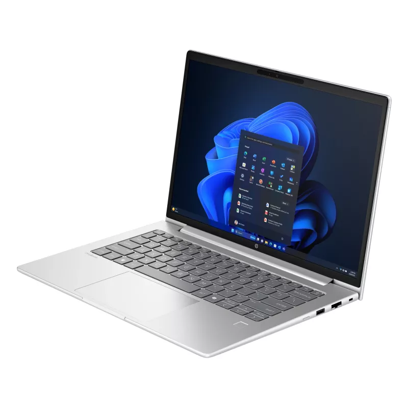 HP ProBook 4 G1iR nešiojamas kompiuteris su Intel Core 5 120U procesoriumi, 35,6 cm (14 colių) WUXGA ekranu, 16 GB DDR5-SDRAM, Wi-Fi 6E (802.11ax) ir Windows 11 Pro, sidabrinis