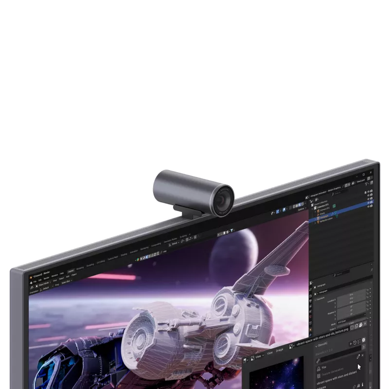 Monitorius Lenovo Yoga Pro 27UD-10 — 26,5 colio QD-OLED 4K (3840×2160), 0,03 ms, USB-C centrinė stotelė, VESA, garsiakalbiai, aukščio reguliavimas, juodas
