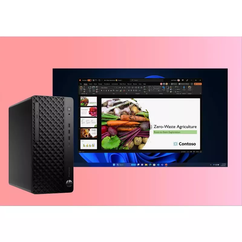 HP ProDesk 4 Tower G1i stalinis kompiuteris AI Intel Core Ultra 5 225 16 GB DDR5-SDRAM Windows 11 Pro