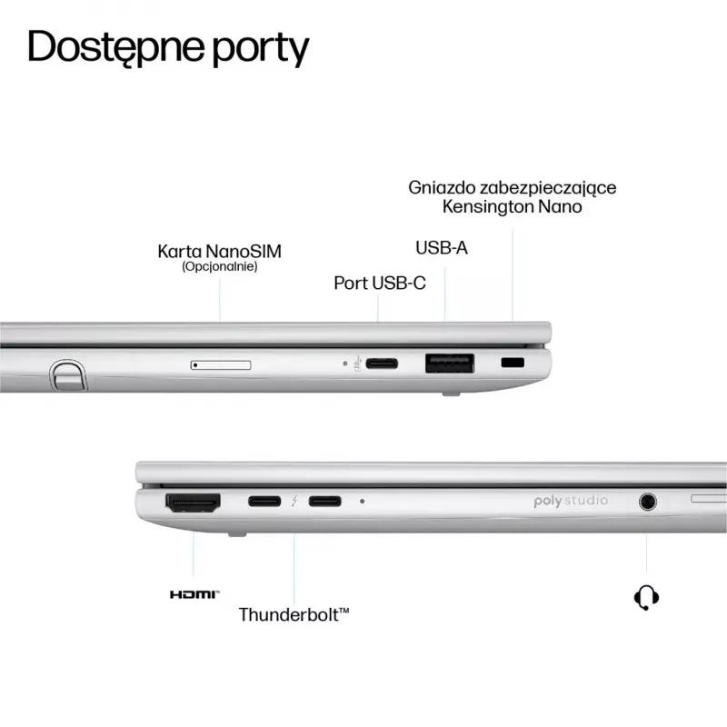 HP EliteBook 8 Flip G1i 13 Ultra nešiojamas kompiuteris – 13,3 colių WUXGA jutiklinis IPS 400 nitų, Ryzen 7 255U, 32 GB LPDDR5x-7500, 1 TB SSD, Intel Arc kamera, 62 Wh, Windows 11 Pro