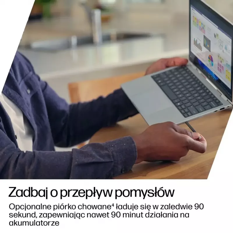 HP EliteBook 8 Flip G1i 13 Ultra nešiojamas kompiuteris – 13,3 colių WUXGA jutiklinis IPS 400 nitų, Ryzen 7 255U, 32 GB LPDDR5x-7500, 1 TB SSD, Intel Arc kamera, 62 Wh, Windows 11 Pro