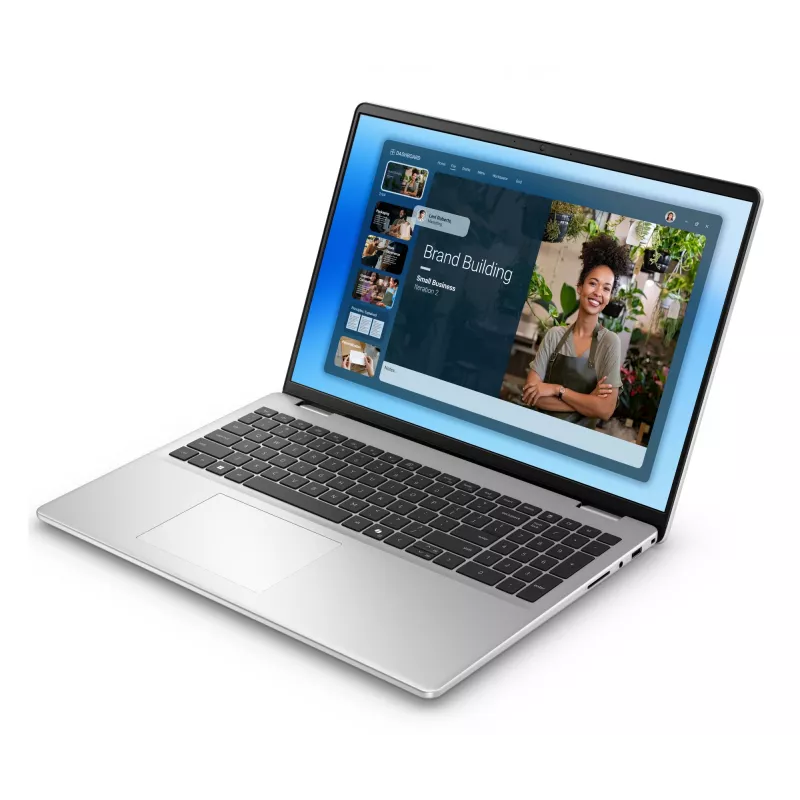 DELL DC16251 nešiojamas kompiuteris Intel Core 5 120U 40,6 cm (16 colių) Full HD+ 16 GB DDR5-SDRAM 512 GB SSD Wi-Fi 6E (802.11ax) Windows 11 Pro mėlynas, sidabrinis