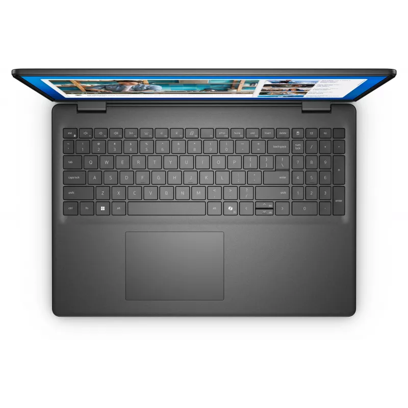 Dell nešiojamas kompiuteris DC16250 Intel Core 5 120U 40,6 cm (16 colių) Full HD+ 8 GB DDR5-SDRAM 512 GB SSD Wi-Fi 6 (802.11ax) Ubuntu Linux UK International juodos spalvos
