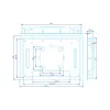 Laikiklis monitoriui ProDVX FM-10S – juodas, 270×188×27,4 mm, 0,67 kg, 1 vnt.