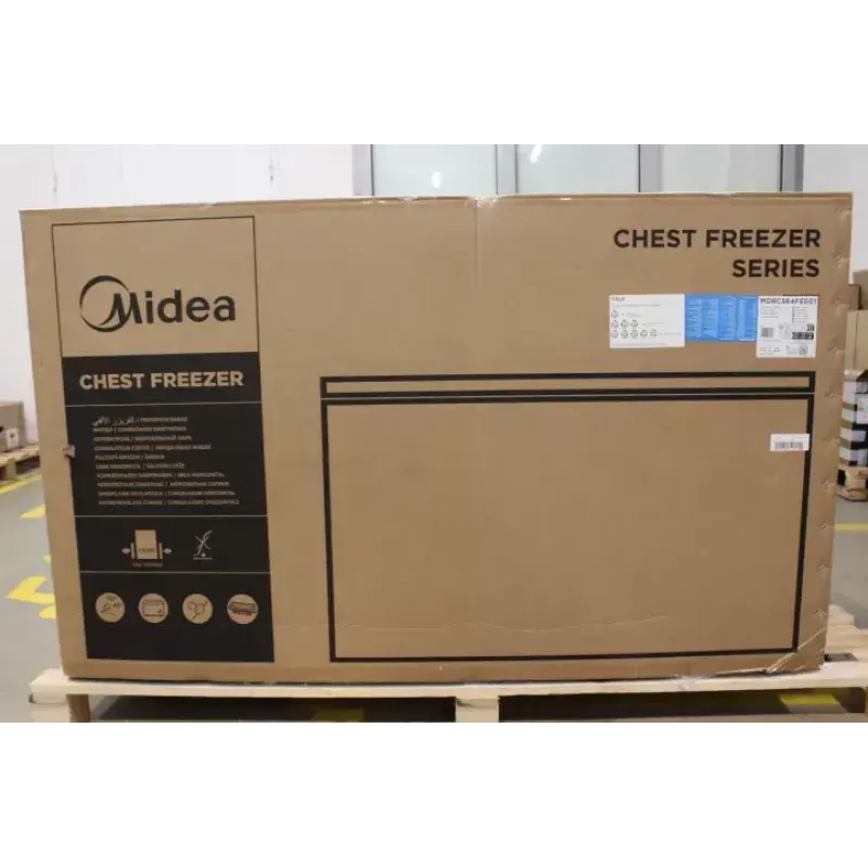 Šaldiklis Midea MDRC564FEE01 – 418 l, E energijos klasė, 82,5 cm aukštis, 3 krepšiai, baltas