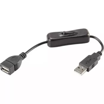 USB kabelis Renkforce RF-3322982 0,25 m USB A juodas
