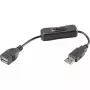USB kabelis Renkforce RF-3322982 0,25 m USB A juodas