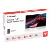 Nešiojamas monitorius VERBATIM 13,3 colio WUXGA (1920x1200) IPS jutiklinis ekranas, baterija, USB-A/USB-C, 3,5 mm, aliuminis, 0,925 kg