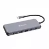 Verbatim CMH-14 USB-C 14 prievadų stotelė, 5000 Mbit/s, sidabrinė