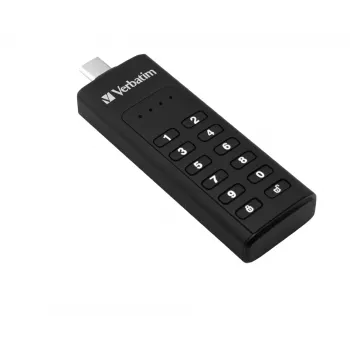 Verbatim Keypad Secure USB 3.0 atmintukas su apsauga slaptažodžiu ir AES-256 HW šifravimu – 64 GB – Juodas