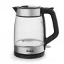 Tefal Glass Kettle KI605830 elektrinis virdulys 1,7 L 2200 W juodas, sidabrinis, permatomas