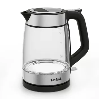 Tefal Glass Kettle KI605830 elektrinis virdulys 1,7 L 2200 W juodas, sidabrinis, permatomas