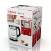 Tefal Glass Kettle KI605830 elektrinis virdulys 1,7 L 2200 W juodas, sidabrinis, permatomas
