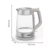 Tefal stiklinis virdulys KI605B30 1,7 L 2200 W Pilka, Sidabrinė, Peršviečiama