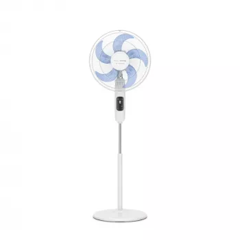 Buitinis grindinis ventiliatorius Rowenta Turbo Silence VU5450F0, 32 W, 1470 mm aukštis, baltas