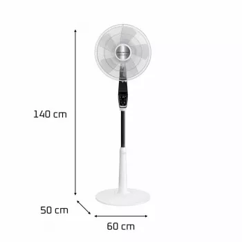 Rowenta Turbo Silence Extreme VU5690 Juoda, Balta – Stovimas ventiliatorius