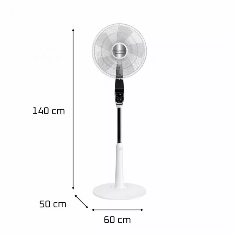 Rowenta Turbo Silence Extreme VU5690 Juoda, Balta – Stovimas ventiliatorius