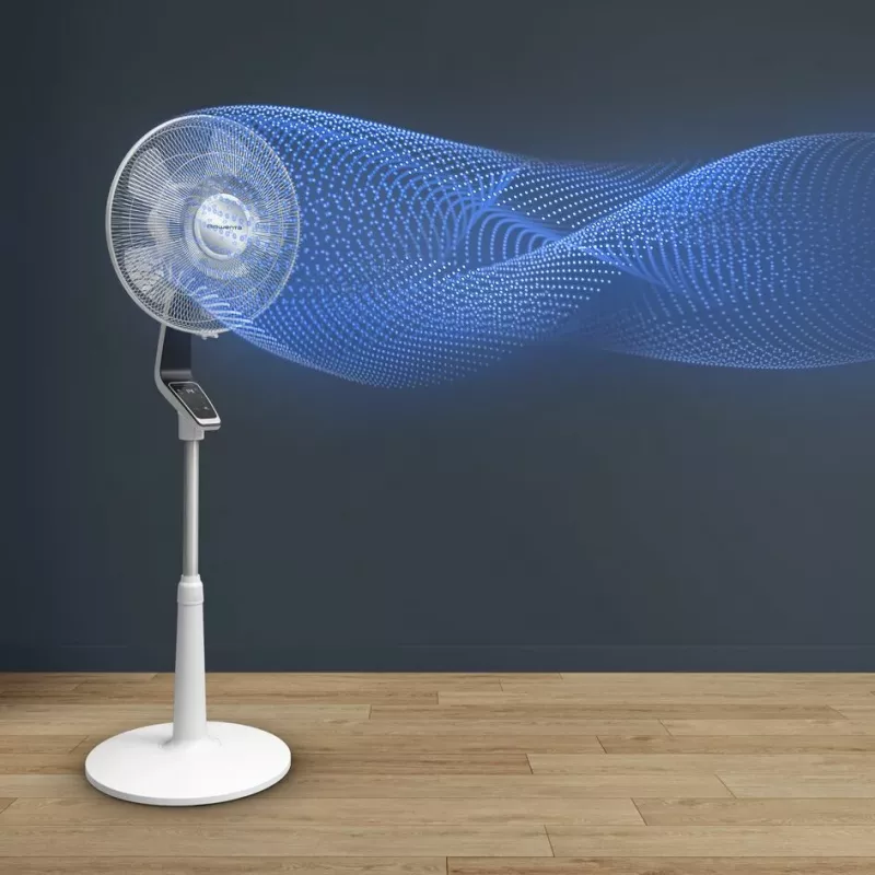 Rowenta Turbo Silence Extreme VU5690 Juoda, Balta – Stovimas ventiliatorius