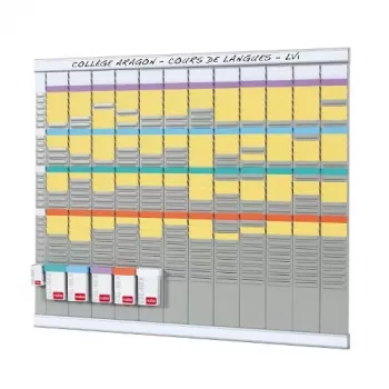 Nobo T-CARD KIT 12 COLM 32 SLOT – planavimo kortelių rinkinys