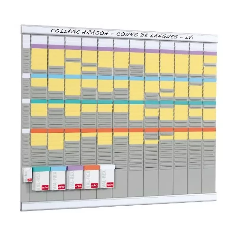 Nobo T-CARD KIT 12 COLM 32 SLOT – planavimo kortelių rinkinys