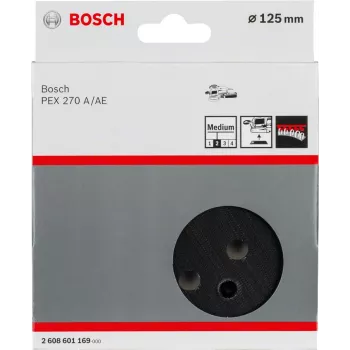Bosch 2 608 601 169 šlifavimo trinkelė – atraminė plokštelė su tvirtinimo varžtais ir raktu