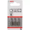 Bosch 3 vnt. apsauginių šešiakampių antgalių rinkinys 2,5 mm, 25 mm, 1/4 colio kotas