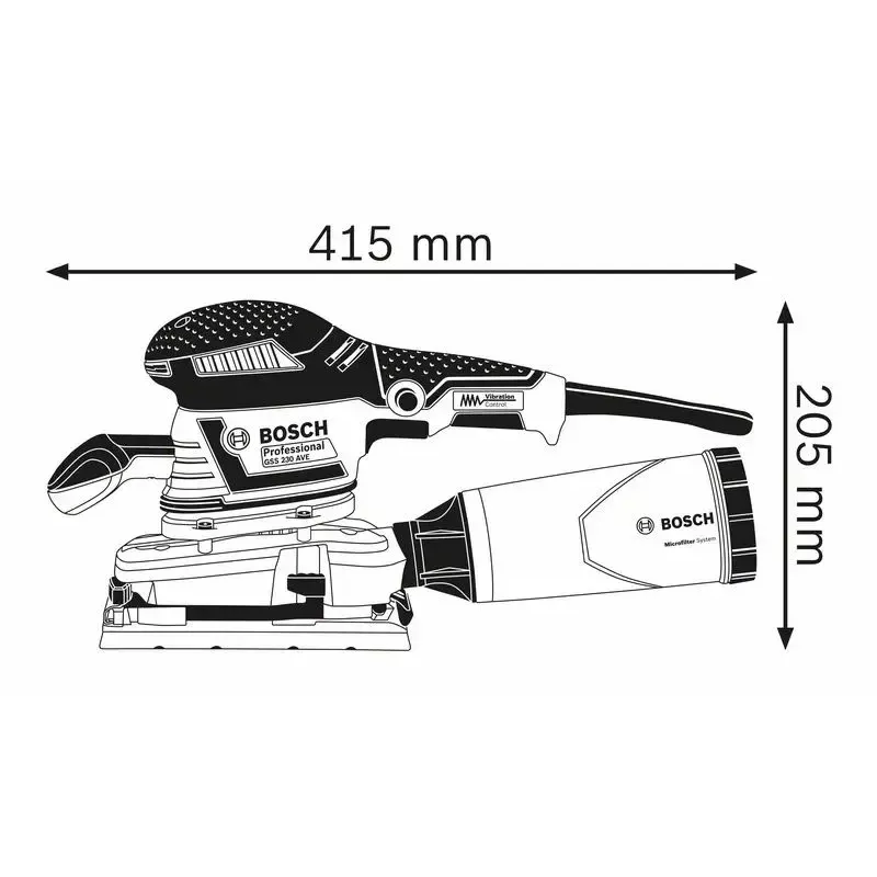 Bosch 0 601 292 801 šlifuoklis orbitalinis