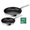 Kepimo indų rinkinys Tefal Intuition B817S255 – nerūdijančio plieno keptuvės 20 cm ir 26 cm